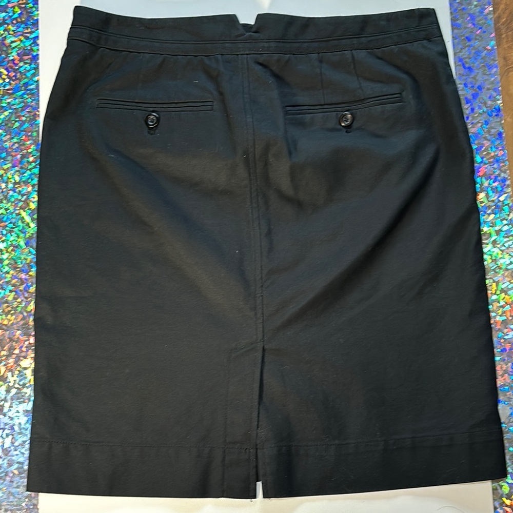 GAP Black Pencil Mini Skirt Work Essential - Picture 3 of 13